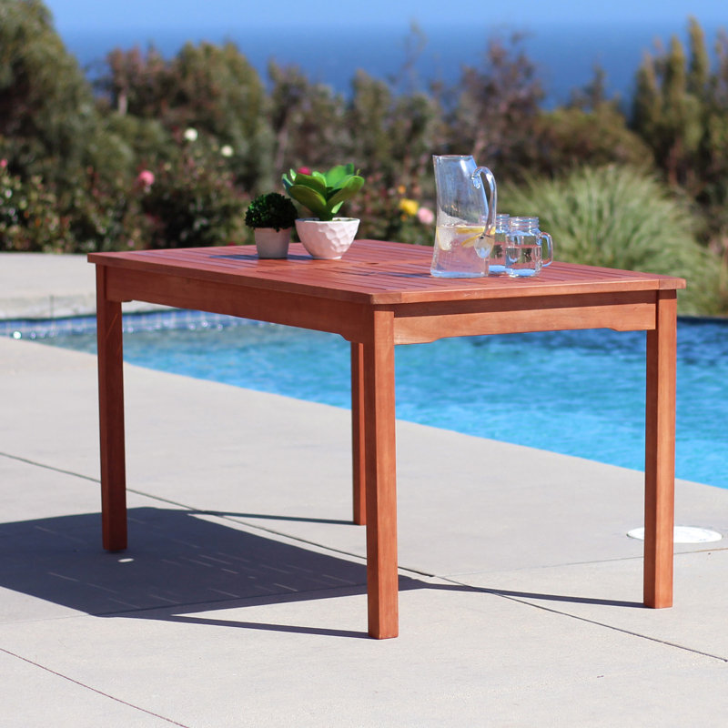 Table de salle à manger d'extérieur rectangulaire Malibu