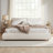 Upholstered Platform Bed with Two Removable Pillow Headboard,Boucle Fabric-1385569311