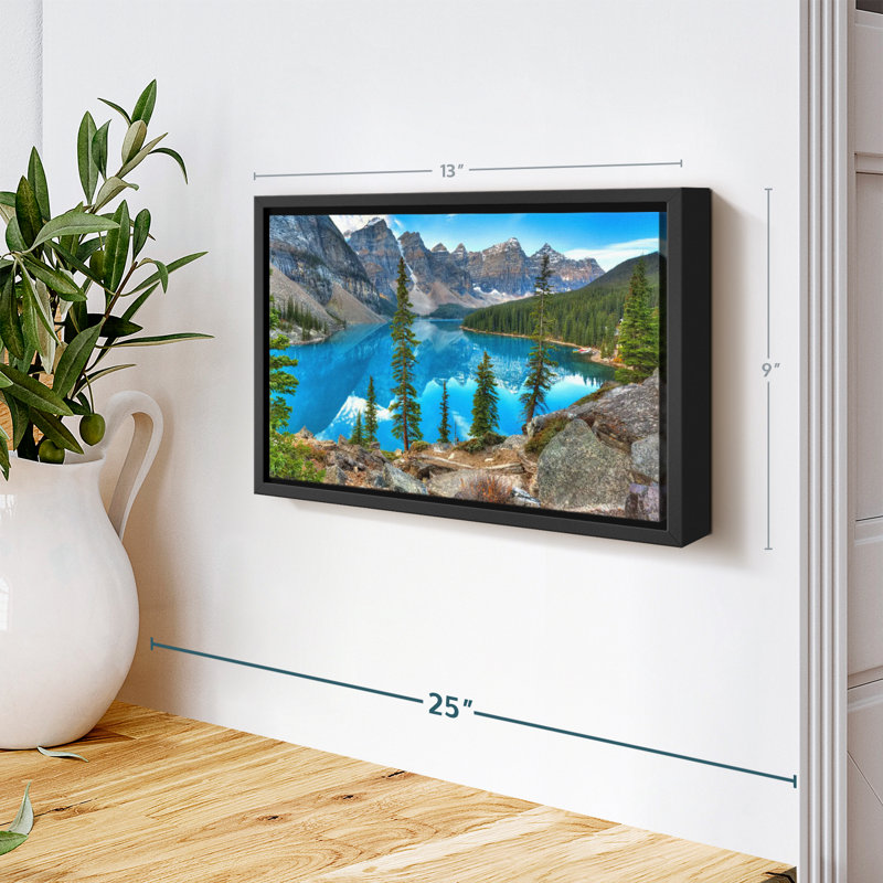 Nature «Moraine In Banff Wall Art», H 9 po x l 13 po