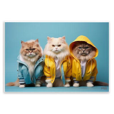 «Drôle de chats élégants» par Roozbeh Bahramali