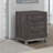 Deena 2 Drawer Nightstand, 25 Inch, Brown Gray Melamine Veneer