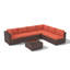 Ensemble de conversation modulaire en rotin 7 pièces avec coussins Algarin-1495845381
