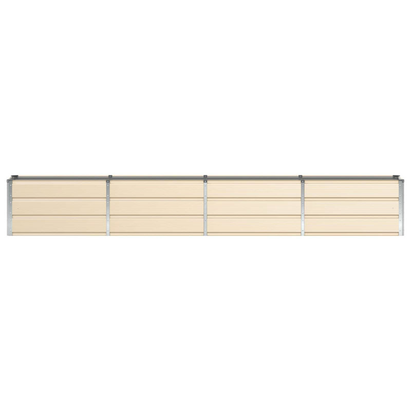 Planter Steel, 45cm H x 320cm W x 40cm D, Ivory