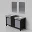 Meuble-lavabo de 60 po Lexora Zilara avec comptoir et miroir