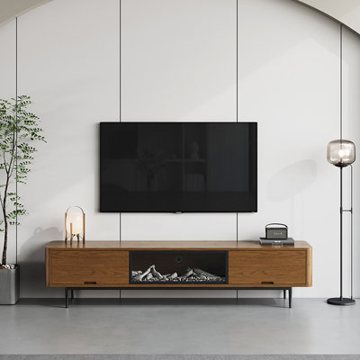Simulated Flame Electronic Fireplace TV Stand