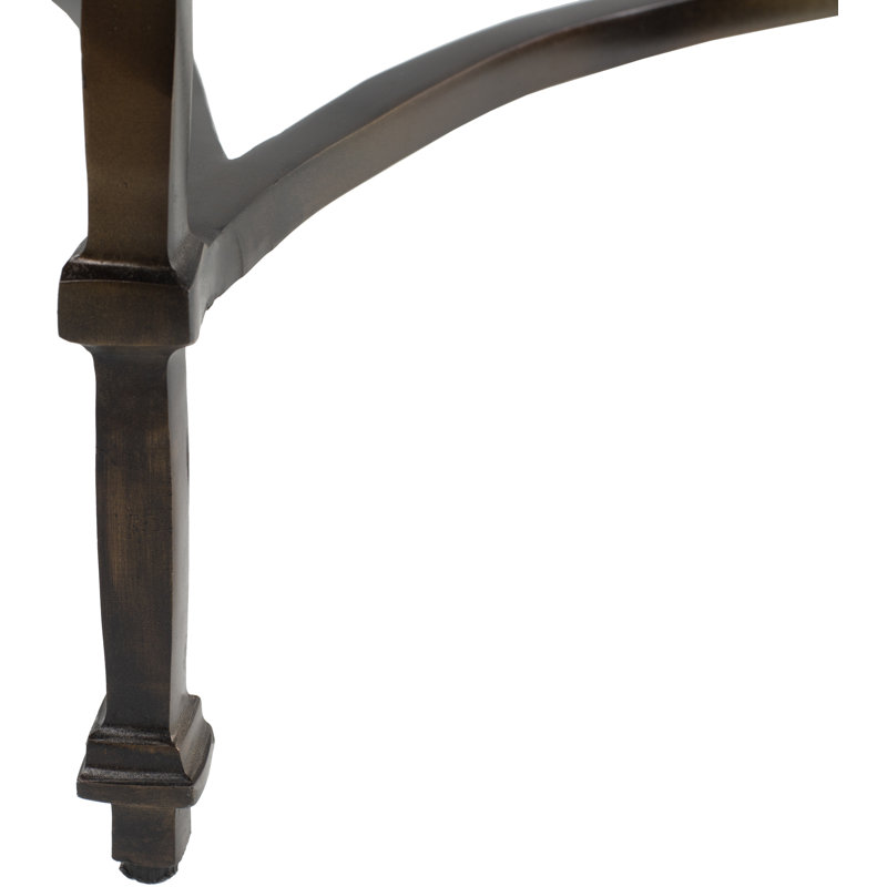 Plattekill Genuine Marble 3 Legs End Table