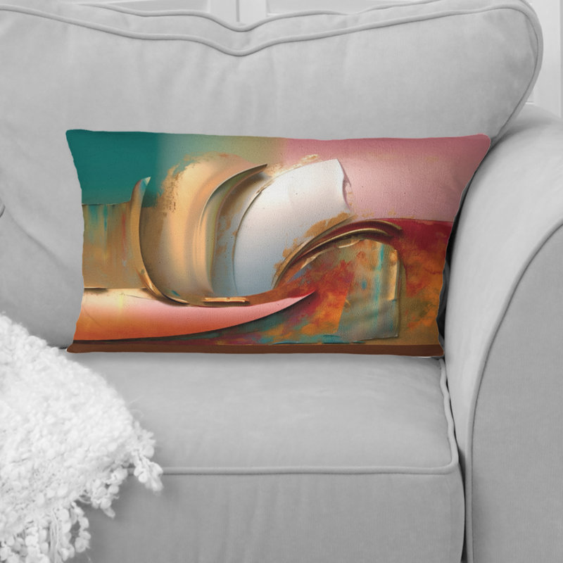 «Landscape Of Happiness In Retro Pink Pastel II», reproduction de peinture abstraite