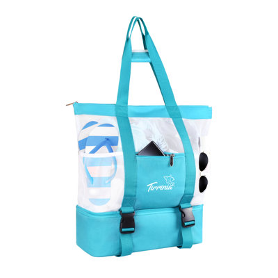 Tirrinia Large Beach Tote with Cooler, Womens Mesh Bag, Pool Beach Summer Must Haves -  1TRCB00112AQ