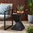 Modern Art Deco Hourglass Side Table - Weather-Resistant Indoor Outdoor End Table For Patio Office Bedroom-612081185