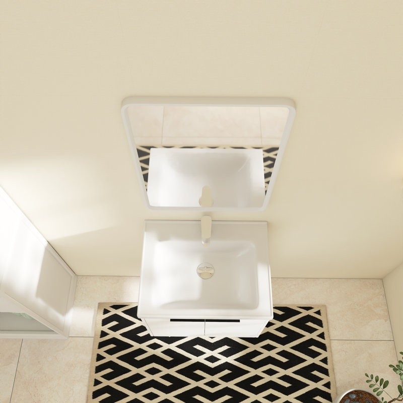 Arnwith 23.2'' Single Bathroom Vanity with Ceramic Top