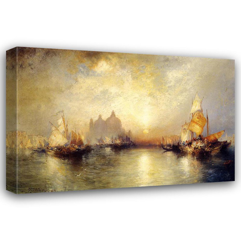 Entrée du Grand Canal, Venise, H 12 po x l 18 po