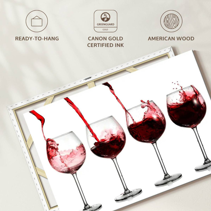 Verres à vin rouge Yarlin, H 30 po x l 45 po