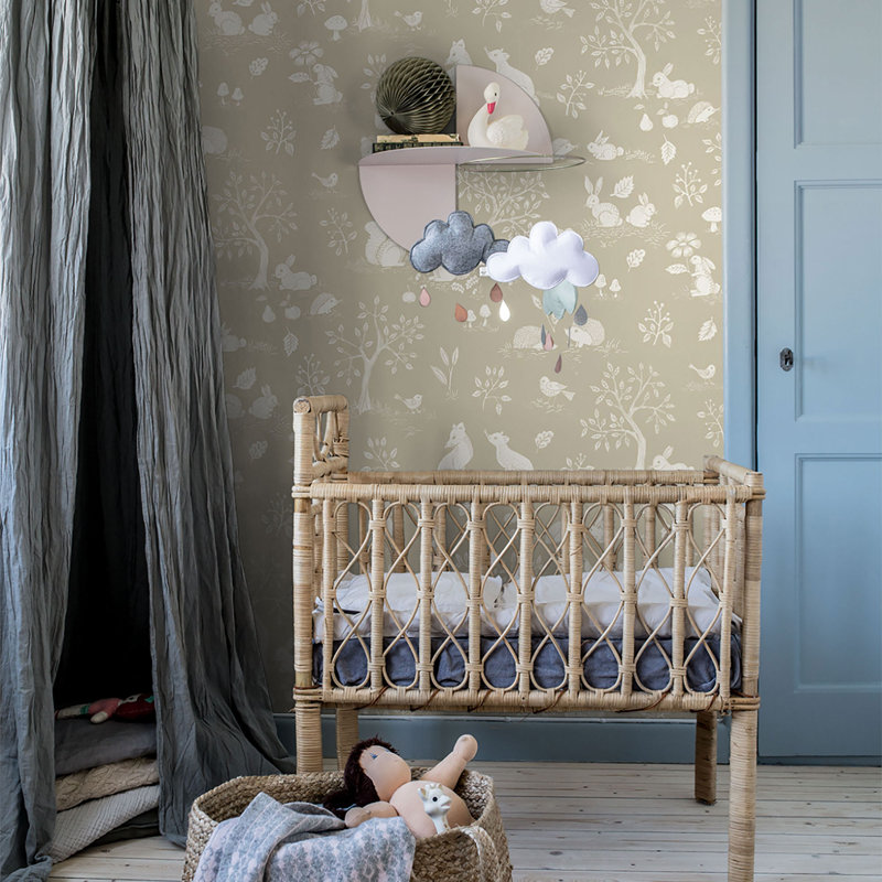 Cravens 10.05m x 53cm Matte Paste the Wall Wallpaper Roll, Greige