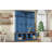Farmhouse Hall Tree With 4 Hidden Hanging Hooks,Versatile Seating Bench With 8 Doors,Entryway Shoe Cabinet With Open Compartment For Living Room-2142583948