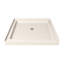 DreamLine Aqua-Q F 32 po x P 32 po x H 74 3/4 po sans cadre porte de douche en nickel brossé avec base de douche à drain central-64323343-89069384-132212711