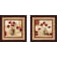 «Cinq Tulipes», ensemble de 2 reproductions encadrées-31352065-31352068