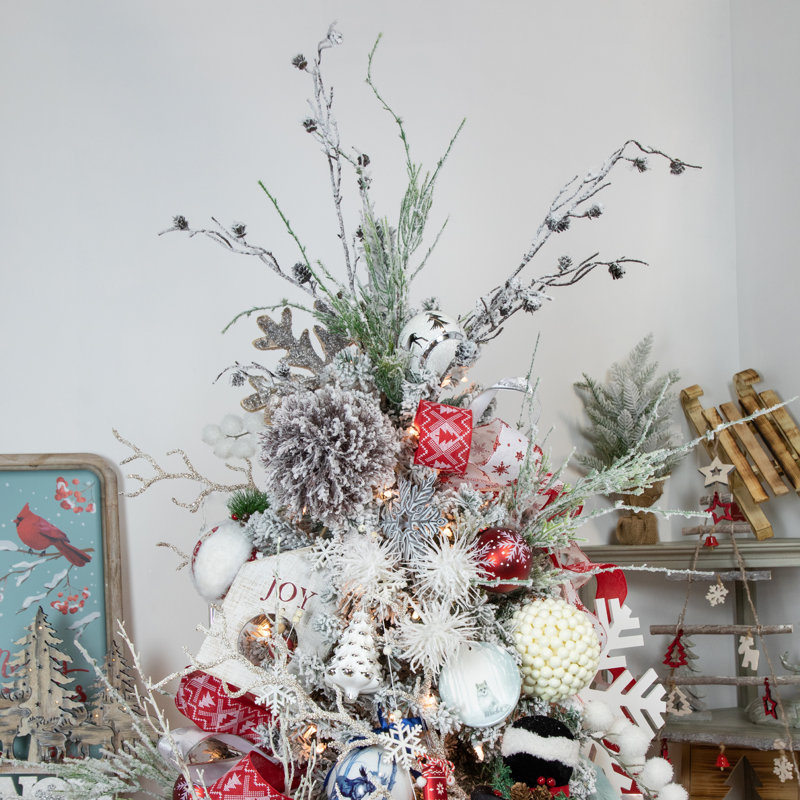 Frosted Pine Artificial Christmas Spray - 47"