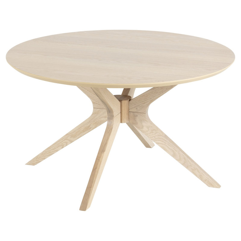 Trosper Cross Legs Coffee Table, Light Brown
