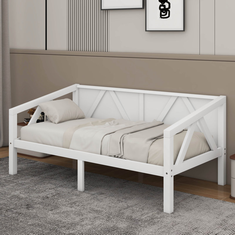 Lit de jour, Lit simple, White