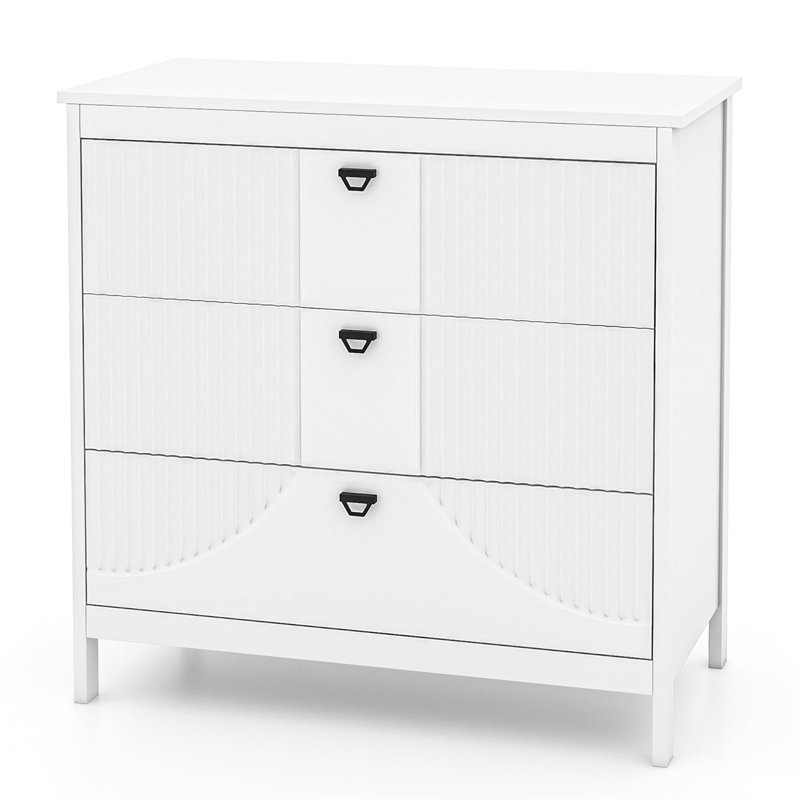 80cm W Manufactured Wood Bedside Table
