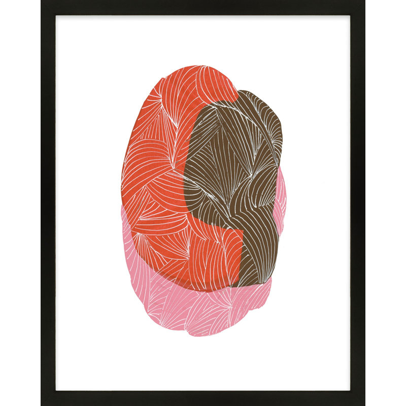 Bodhi 1 Painting by Andrea Stokes, 20" H x 16" W, Black Framed