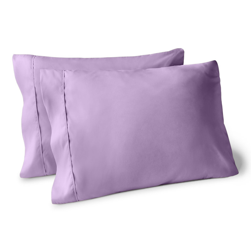 Soft Microfiber Pillowcase Set, Lavender, 2 King Pillowcases