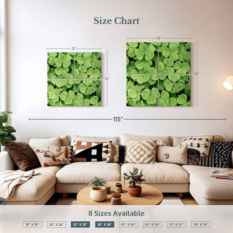 Harnek Patch Of Shamrock, H 32 po x l 32 po