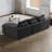 99-Inch Chenille Cloud Curved Sectional Sofa With Chaise, L-Shaped Modern Upholstered Sectional Sofa With Deep Seats, Corduroy Sectional Sofa For Living Room And Bedroom, No Assembly Required-372749020