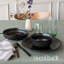 over&back Rimmed 12-Piece Semi Hand-Finished Stoneware Dinnerware Set, Service for 4-99305518