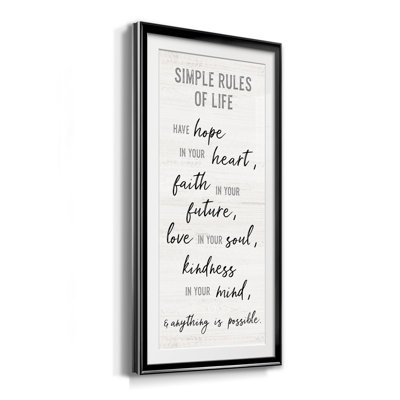 Simple Rules Of Life - Impression