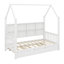 Lit House avec lit gigogne, lit pour enfant avec tablette