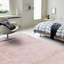 Natonia Shiny Shaggy Pink Area Rug-2146070229