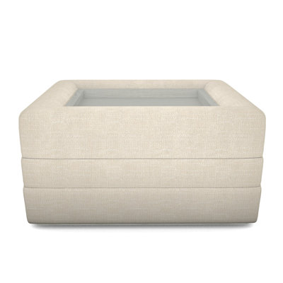 Boyden Ottoman with Wood Tray