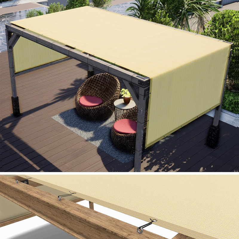 Housse de remplacement pour auvent ColourTree Pergola - 260 g / m², protection solaire UPF 50+ pour patio, jardin, cour