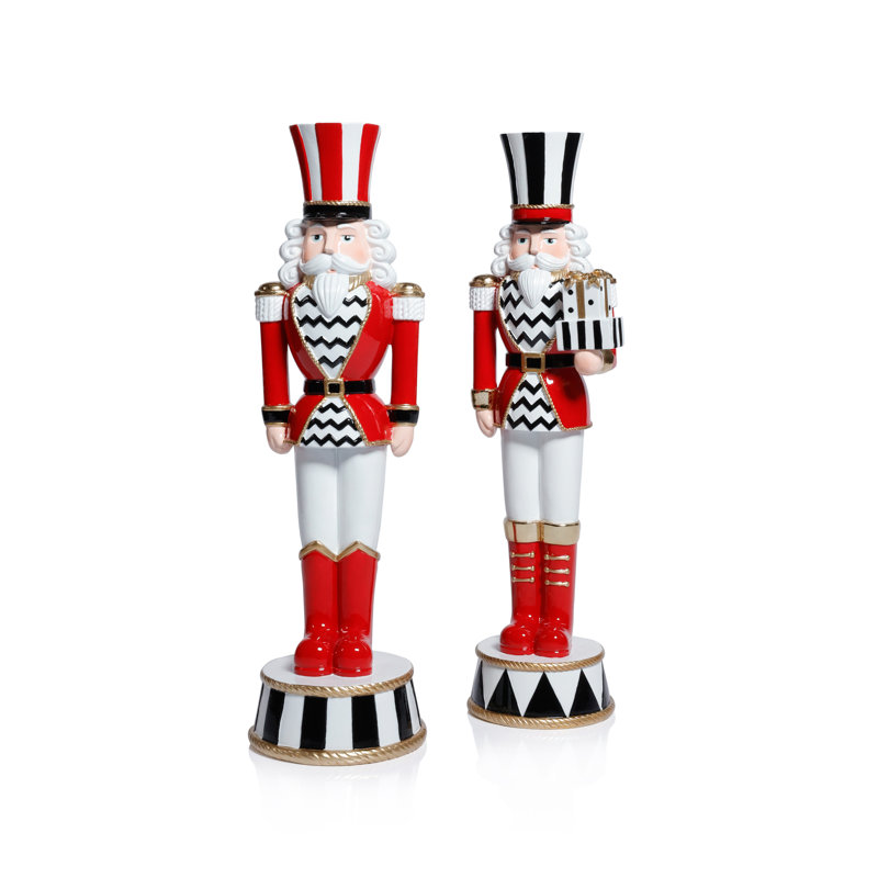 Ensemble de 2 figurines de Noël de la garde royale