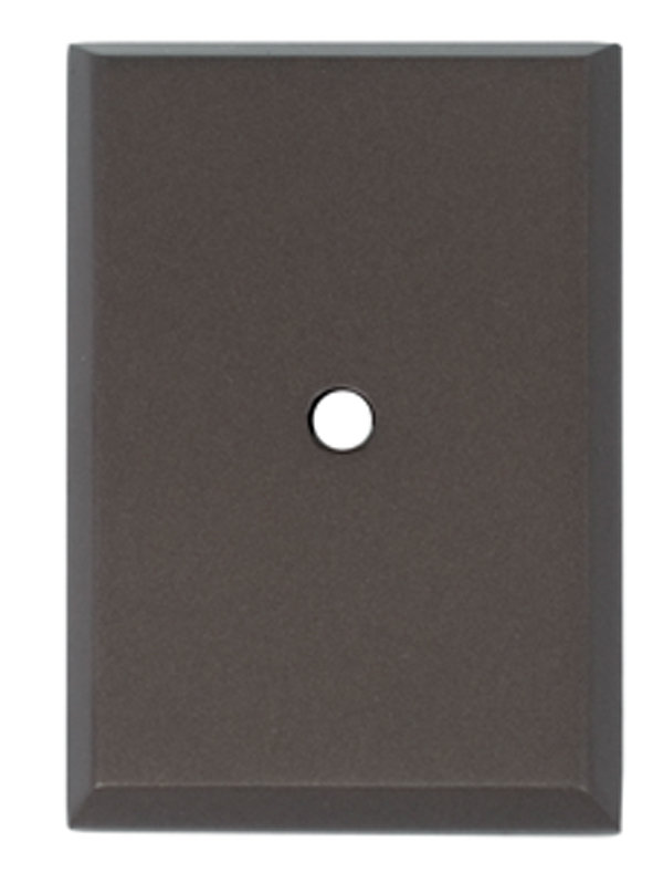 Metal Knob Backplate, Chocolate Bronze