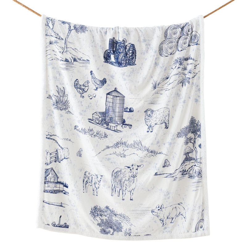 Jeté Campfire Sherpa, Blue Farm Life