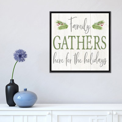 «Peaceful Christmas Square Gather» par Tara Reed - reproduction d'art textuel
