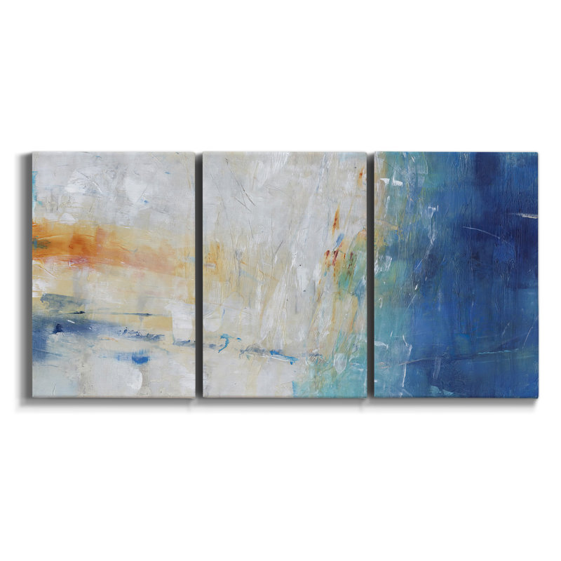 Closer Than 6 Ft I on Canvas, reproduction de 3 pièces, H 48 po x l 96 po x P 2 po