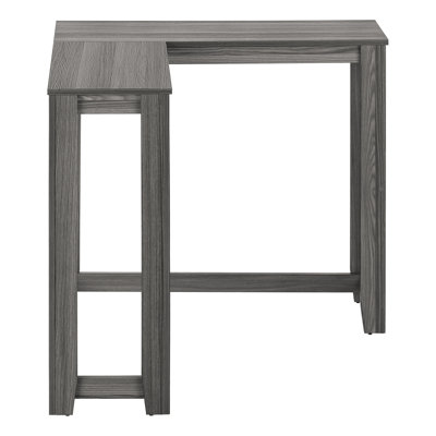 Accent Table, Console, Entryway, Narrow, Corner, Living Room, Bedroom, Grey Laminate, Contemporary, Modern
