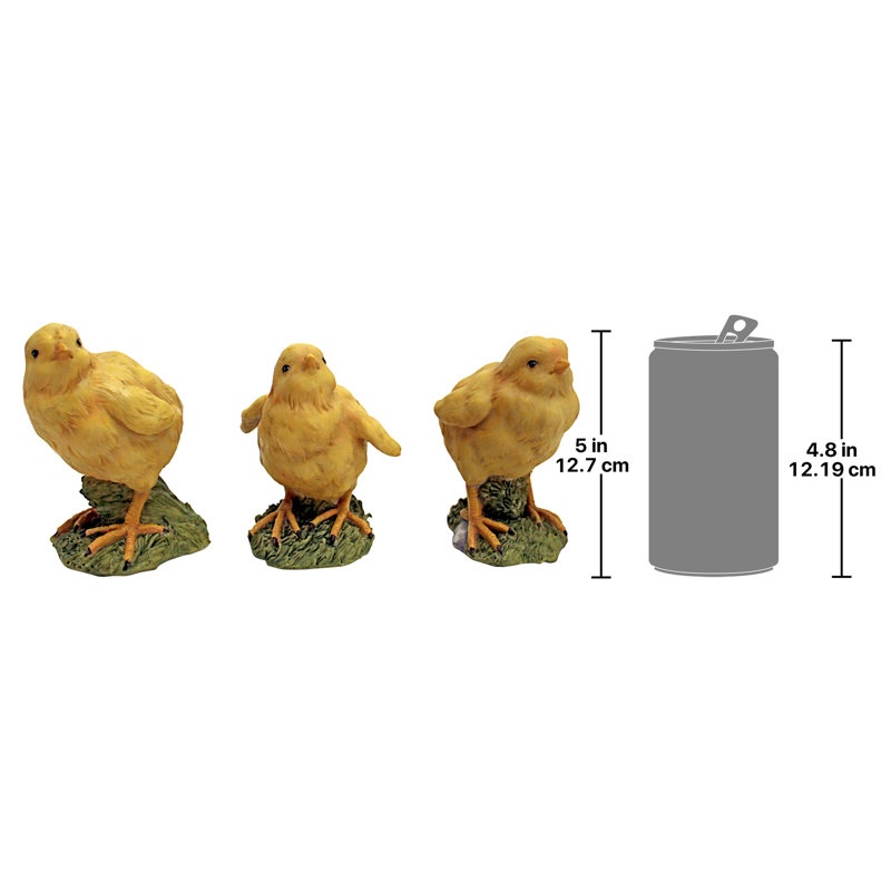 Ensemble de statue 3 pièces Hatching Chicks