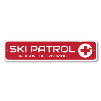 Ski Patrol Custom Aluminum Sign