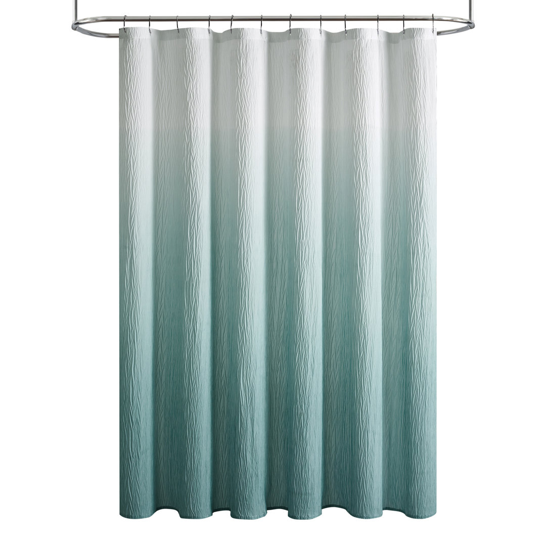 Ombre Taffeta Fabric Shower Curtain, 72" x 72" VCNY