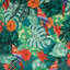  Parrot Indoor-Outdoor Cushion, Multicolour
