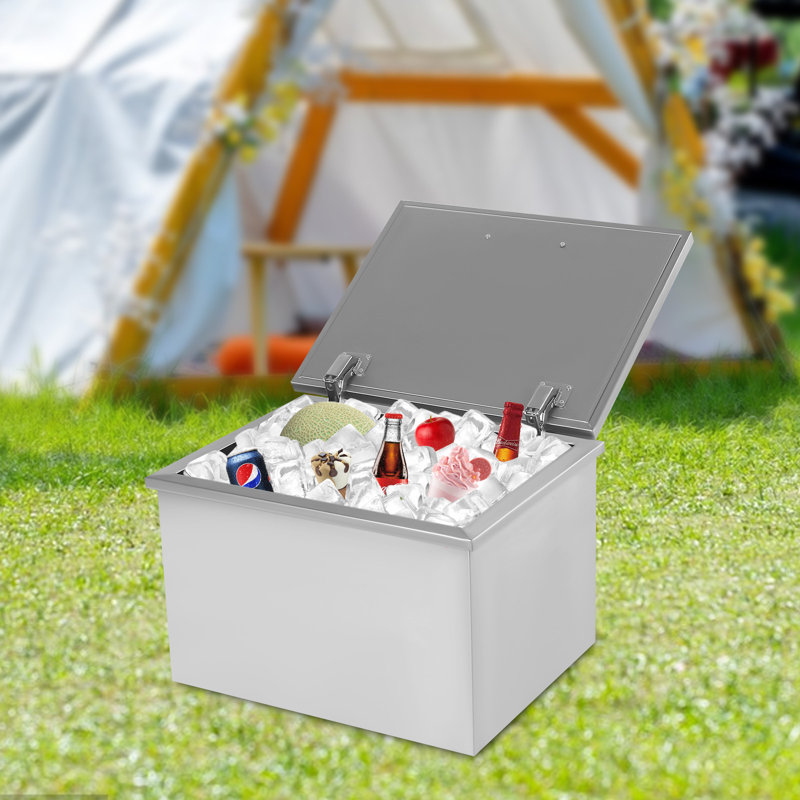 Danity Bar Cooler Stainless Steel Ice Bin