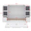 Lit escamotable Briseidy avec tiroirs, armoires et ports USB-999520378