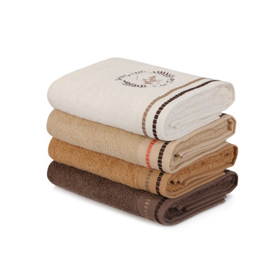 Ensemble de serviettes 4 pièces 100% coton