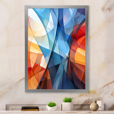 «Blue Brown Fractal Modern Energy» sur toile