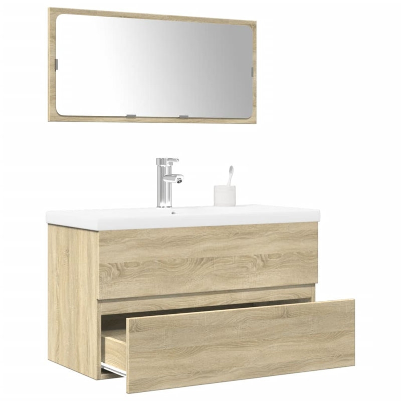 Santro Bathroom Furniture Suite, Sonoma Oak