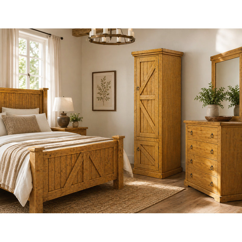 Armoire Kelley, Jaune rustique